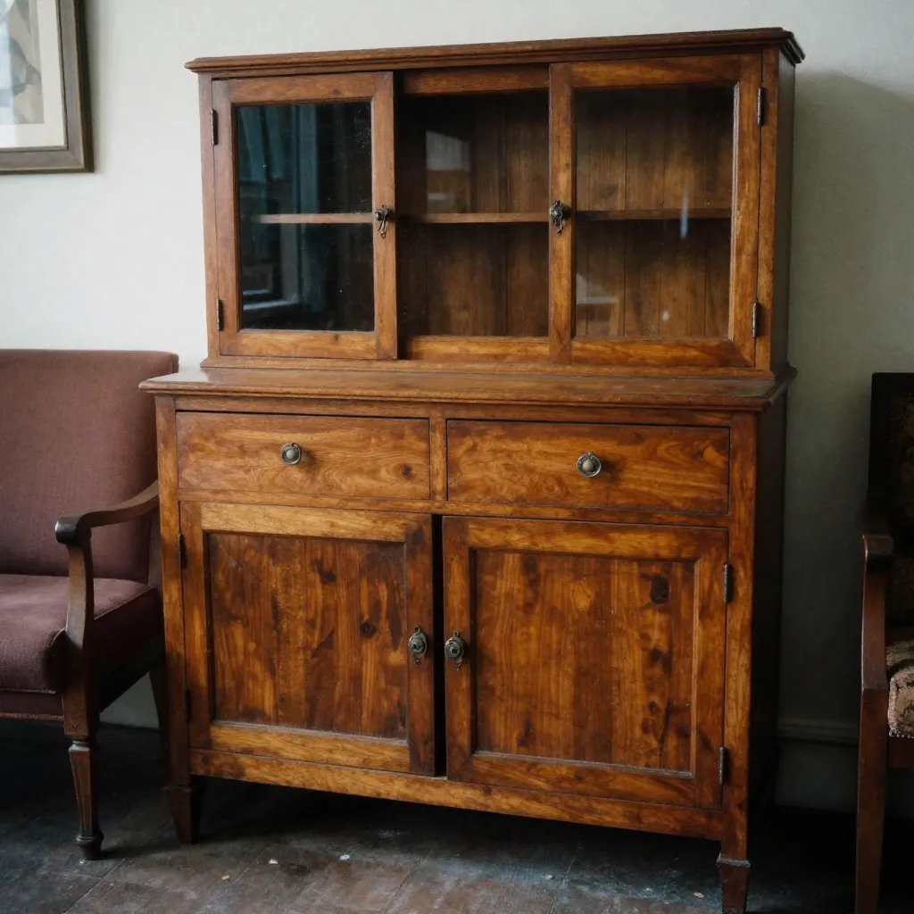 Antique furniture collection display